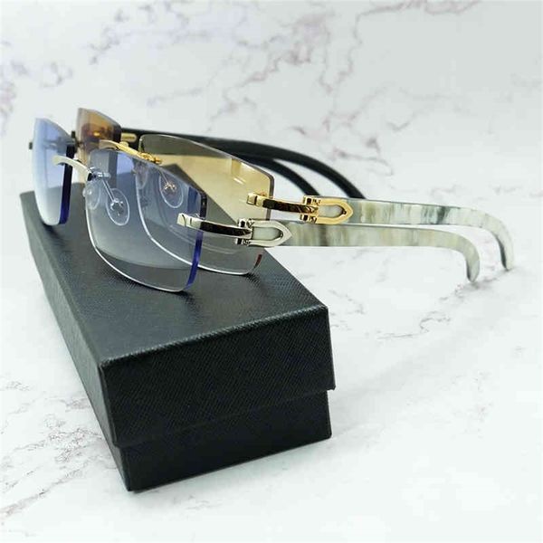 73% off factory sale natual buffalo horn glasses rimless glasses men sun shades for women outdoor protect eyewear, White;black
73% off factory sale natual buffalo horn glasses rimless glasses men sun shades for women outdoor protect eyewear, White;black