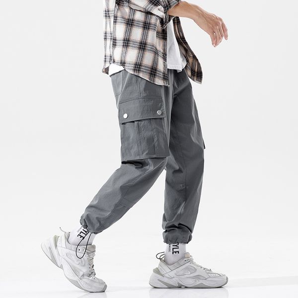 fashion men's cargo pants 2020 winter fall slacks loose teen lace-up stylist high street elements sports pants 3 color size m-4xl, Black
fashion men's cargo pants 2020 winter fall slacks loose teen lace-up stylist high street elements sports pants 3 color size m-4xl, Black