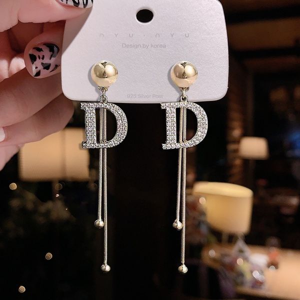 dongdaemun new letter d tassel earrings womens 925 silver needle fashionable versatile elegant long internet earrings, Golden
dongdaemun new letter d tassel earrings womens 925 silver needle fashionable versatile elegant long internet earrings, Golden