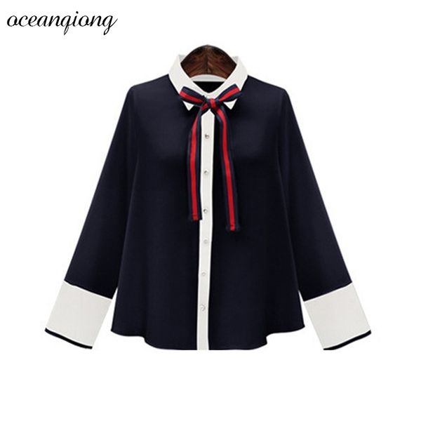 preppy style bow women blouse chiffon new women's blouses long sleeve elegant solid color white shirt y200828
preppy style bow women blouse chiffon new women's blouses long sleeve elegant solid color white shirt y200828