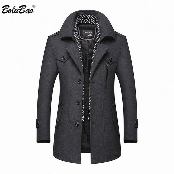 bolubao men winter wool coat men's new casual brand solid color wool blends woolen pea coat male trench coat overcoat 201119, Black
bolubao men winter wool coat men's new casual brand solid color wool blends woolen pea coat male trench coat overcoat 201119, Black