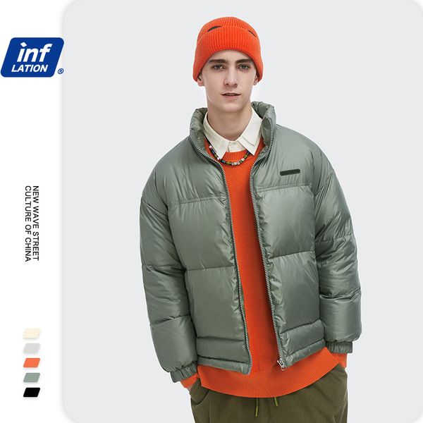 inflation solid color down jackets mens winter thick warm stand collar loose fit classic down puffer jacket men outwear 2544w 201204, Black
inflation solid color down jackets mens winter thick warm stand collar loose fit classic down puffer jacket men outwear 2544w 201204, Black