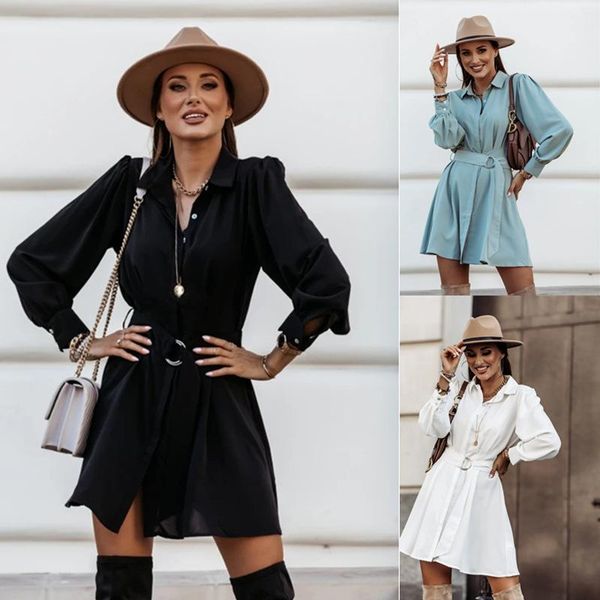 women winter autumn long sleeve dress button shirt dress for girls ladies solid color street wear drop shipping, Black;gray
women winter autumn long sleeve dress button shirt dress for girls ladies solid color street wear drop shipping, Black;gray