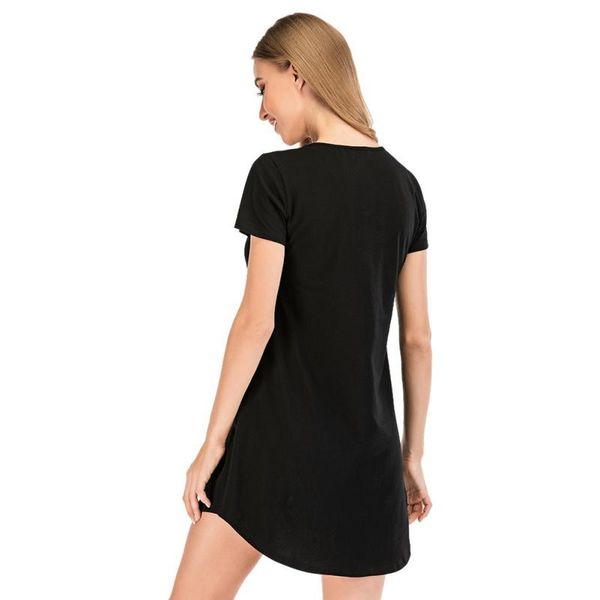 high-quality cotton pajamas comfortable cartoon homewear ladies nightdress plus size cartoon short sleeve nightdress women, White;black
high-quality cotton pajamas comfortable cartoon homewear ladies nightdress plus size cartoon short sleeve nightdress women, White;black