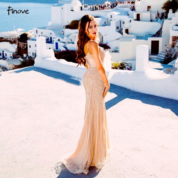 elegant evening dresses 2020 champagne v-neck sleeveless formal crystal beading party long prom dresses for woman finove lj201124, White;black
elegant evening dresses 2020 champagne v-neck sleeveless formal crystal beading party long prom dresses for woman finove lj201124, White;black