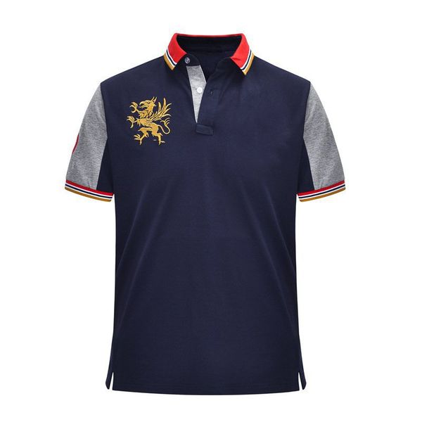 european and american short-sleeved mesh cotton lapel short european and american men's polo shirt short sleeves, White;black
european and american short-sleeved mesh cotton lapel short european and american men's polo shirt short sleeves, White;black