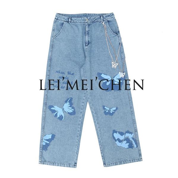 leimeichen butterfly printed +chain jeans men's hip hop streetwear mens jeans denim women men fashions black men hm1072, Blue
leimeichen butterfly printed +chain jeans men's hip hop streetwear mens jeans denim women men fashions black men hm1072, Blue