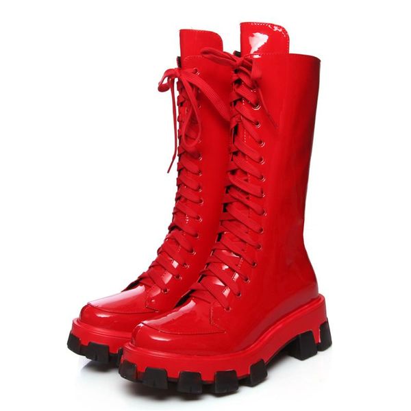 boots winter retro boot genuine leather mid-calf fashion ladies motorcycle party shoes woman platform knight, Black
boots winter retro boot genuine leather mid-calf fashion ladies motorcycle party shoes woman platform knight, Black
