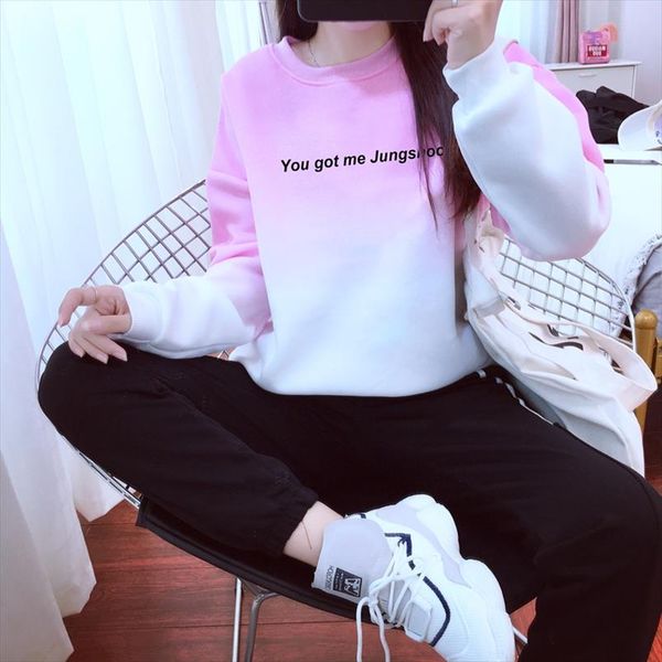 k pop women harajuku hoodies letters casual kpop you got me jungshook gradient color sweatshirt autumn winter pullover, Black
k pop women harajuku hoodies letters casual kpop you got me jungshook gradient color sweatshirt autumn winter pullover, Black