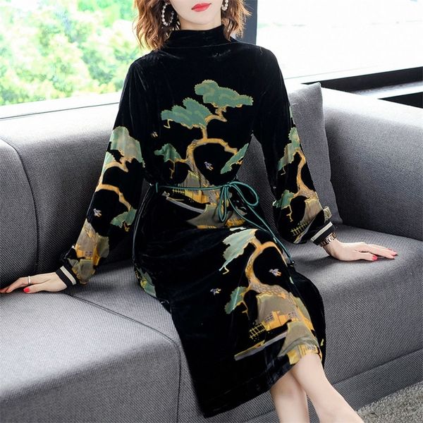 female vintage black velvet midi dresses autumn winter 3xl plus size long sleeve dress elegant women bodycon party vestidos y200418, Black;gray
female vintage black velvet midi dresses autumn winter 3xl plus size long sleeve dress elegant women bodycon party vestidos y200418, Black;gray