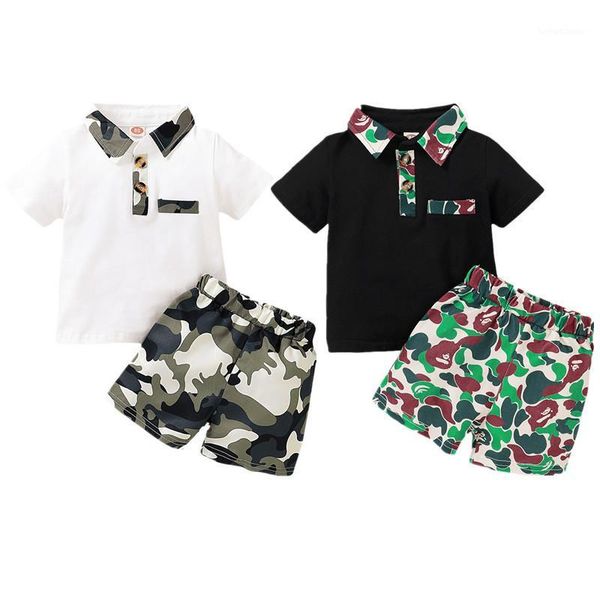 clothing sets 0-18m baby boys clothes 2-piece set short sleeve t shirts camouflage shorts pants summer outfit set1, White
clothing sets 0-18m baby boys clothes 2-piece set short sleeve t shirts camouflage shorts pants summer outfit set1, White