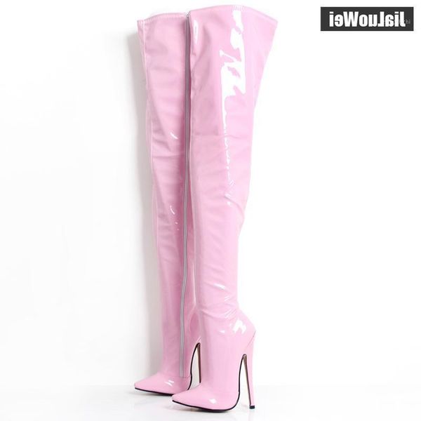 fetish thigh high boots women inch/18 cm extreme high heels stiletto thin heel over-the-knee zip crotch boots1, Black
fetish thigh high boots women inch/18 cm extreme high heels stiletto thin heel over-the-knee zip crotch boots1, Black