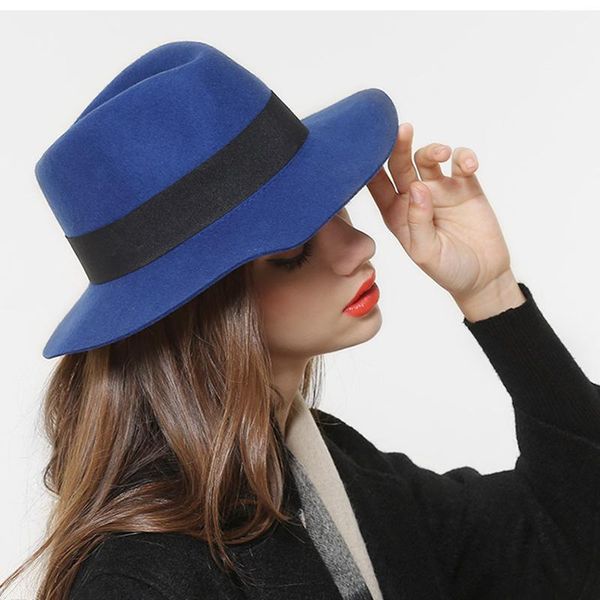retro 100% wool wide brim winter autumn floppy felt trilby bowknot sun hat for elegant womem ladies cloche fedora hat 25, Blue;gray
retro 100% wool wide brim winter autumn floppy felt trilby bowknot sun hat for elegant womem ladies cloche fedora hat 25, Blue;gray