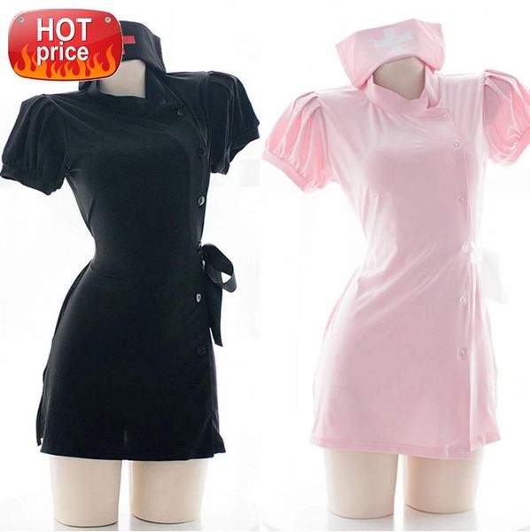 women costume nurse girl uniform set maid exotic apparel role play underwear cosplay uniform japanese lingerie #i85j, Black;white
women costume nurse girl uniform set maid exotic apparel role play underwear cosplay uniform japanese lingerie #i85j, Black;white