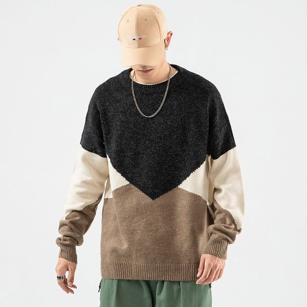 2021 new fashion classic o-neck sweater patchwork men's oversize pull plus size -5xl long sleeves pullover for autumn spring winter 4z, White;black
2021 new fashion classic o-neck sweater patchwork men's oversize pull plus size -5xl long sleeves pullover for autumn spring winter 4z, White;black