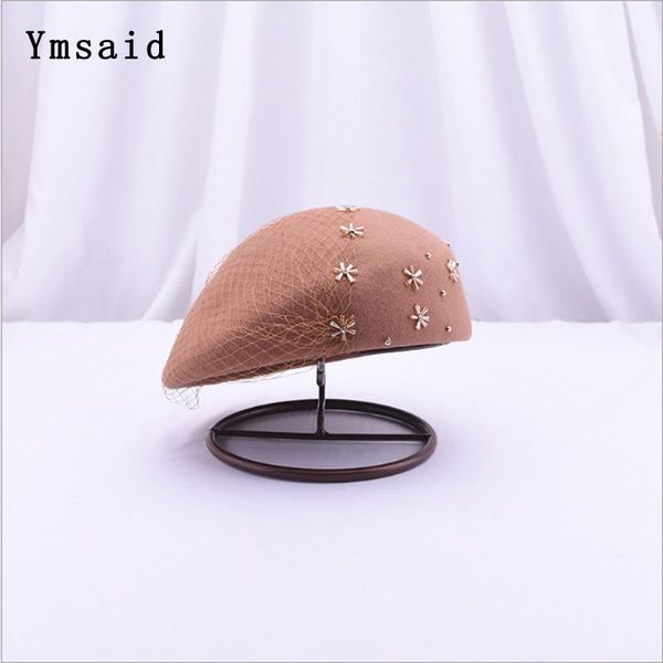 berets 100% wool felt women autumn and winter party rhinestone gauze flower formal hat banquet grace woolen hats, Blue;gray
berets 100% wool felt women autumn and winter party rhinestone gauze flower formal hat banquet grace woolen hats, Blue;gray