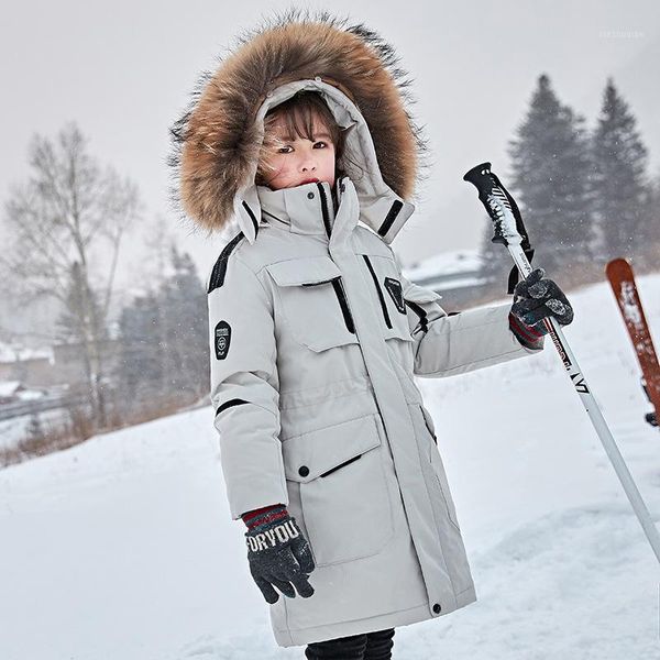 down coat olekid -30 degree russian winter boys jacket hooded fur collar girls 5-14 years kids teenage snow outerwear1, Blue;gray
down coat olekid -30 degree russian winter boys jacket hooded fur collar girls 5-14 years kids teenage snow outerwear1, Blue;gray