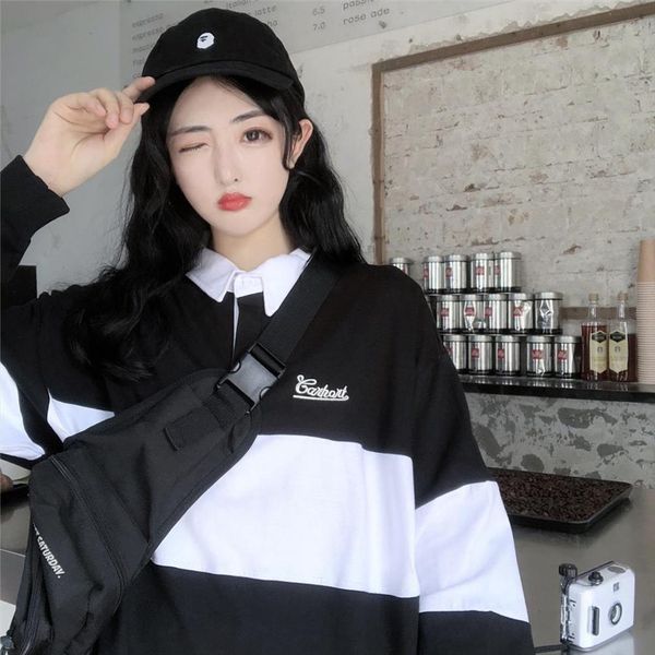 2020 new women black casual polo neck sweatshirt for couples long sleeve aesthetic pullover fashion feminine harajuku 17
2020 new women black casual polo neck sweatshirt for couples long sleeve aesthetic pullover fashion feminine harajuku 17