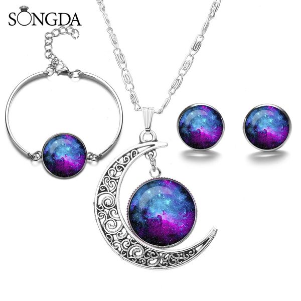 мода galaxy туманность луны кулон ювелирные изделия set starry moon planet браслет серьги колье astronmy подарков, Silver
мода galaxy туманность луны кулон ювелирные изделия set starry moon planet браслет серьги колье astronmy подарков, Silver