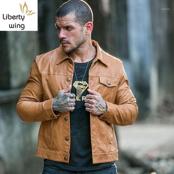 vintage brand real leather men autumn sheepskin motorcycle biker jacket long sleeve slim casual outerwear plus size 4xl1, Black;brown
vintage brand real leather men autumn sheepskin motorcycle biker jacket long sleeve slim casual outerwear plus size 4xl1, Black;brown
