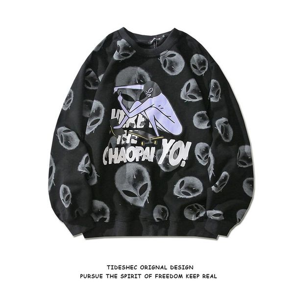 men's sweaters hip hop streetwear sweatshirt harajuku pullover cartoon funny alien graffiti print 2021 men spring sweat shirt cotton, White;black
men's sweaters hip hop streetwear sweatshirt harajuku pullover cartoon funny alien graffiti print 2021 men spring sweat shirt cotton, White;black