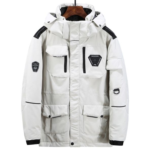 new -30 degrees white duck down jacket men thick winter removable hooded warm down parka waterproof big pockets size 3xl 201223, Black
new -30 degrees white duck down jacket men thick winter removable hooded warm down parka waterproof big pockets size 3xl 201223, Black