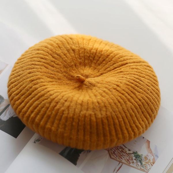 berets autumn hat in 2021 winter wool beret fashion women's high quality, Blue;gray 
berets autumn hat in 2021 winter wool beret fashion women's high quality, Blue;gray