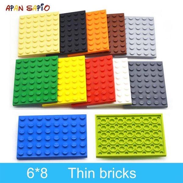 10pcs diy building blocks thin figures bricks 6x8 dots 12color educational creative size compatible with lego toys for children bbydoo
10pcs diy building blocks thin figures bricks 6x8 dots 12color educational creative size compatible with lego toys for children bbydoo