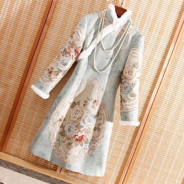 high-end floral autumn women chinese style midi jacquard warm dresses elegant slim lady qipao party dress s-xxl1, Red
high-end floral autumn women chinese style midi jacquard warm dresses elegant slim lady qipao party dress s-xxl1, Red