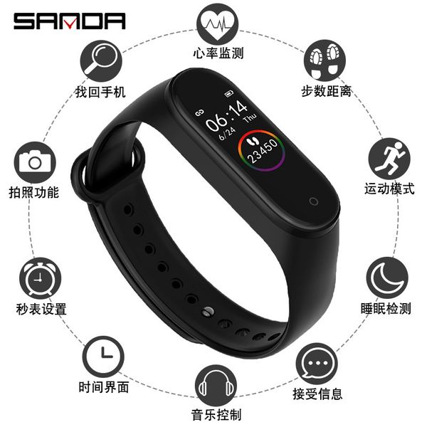 m4 new sports watch men and women students intelligent multi-functional concept touch screen electronic bracelet
m4 new sports watch men and women students intelligent multi-functional concept touch screen electronic bracelet