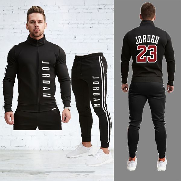 23tracksuits men polyester sweatshirt 23sporting 2020 gyms spring jacket + pants casual men's track suit sportswear fitness, Gray
23tracksuits men polyester sweatshirt 23sporting 2020 gyms spring jacket + pants casual men's track suit sportswear fitness, Gray
