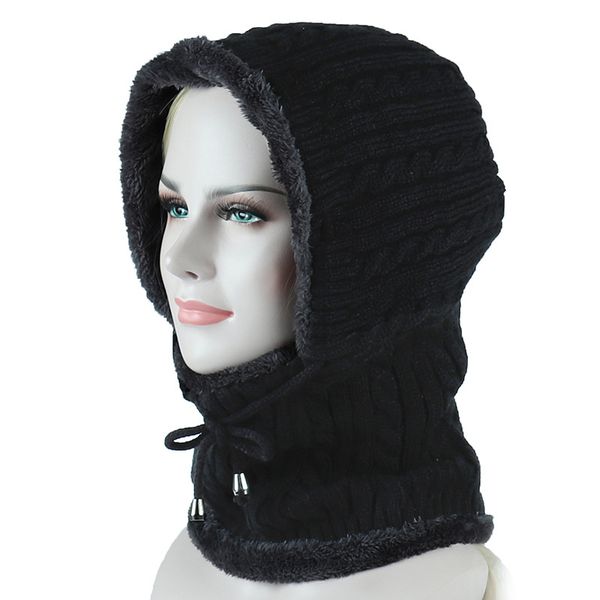 winter knitted hat beanie men scarf skullies beanies winter hats for women men caps mask hats, Blue;gray 
winter knitted hat beanie men scarf skullies beanies winter hats for women men caps mask hats, Blue;gray