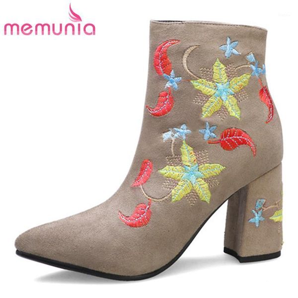 memunia 2020 women ankle boots flock embroider zip autumn winter boots elegant high heels party wedding shoes woman1, Black
memunia 2020 women ankle boots flock embroider zip autumn winter boots elegant high heels party wedding shoes woman1, Black