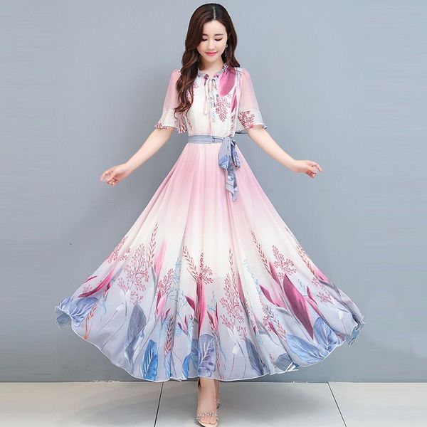 chiffon floral print bigswing summer half lotus leaf sleeve ankle-length a-line belt plus size pink blue coctail dress 9369 party, Black
chiffon floral print bigswing summer half lotus leaf sleeve ankle-length a-line belt plus size pink blue coctail dress 9369 party, Black