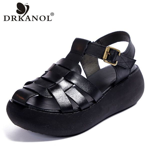 drkanol retro women sandals 2020 wedge platform gladiator sandals for women summer shoes genuine leather high heel sandal female 1010, Black
drkanol retro women sandals 2020 wedge platform gladiator sandals for women summer shoes genuine leather high heel sandal female 1010, Black