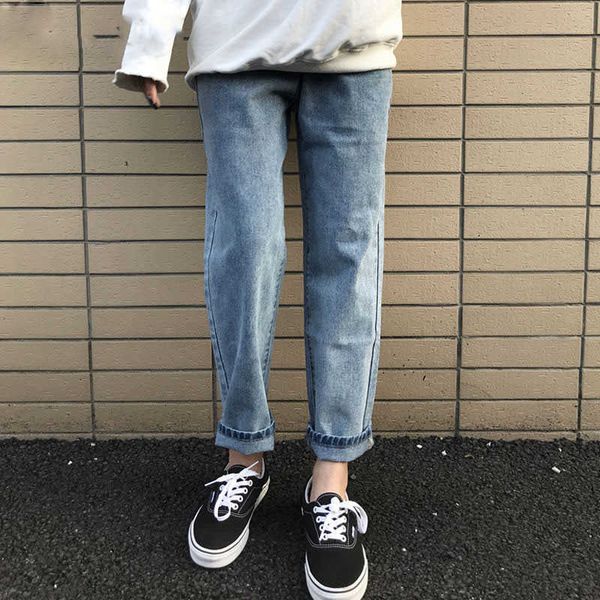 women 2021 new loose casual harem pants streetwear denim pants basic wild all-match trousers slouchy jeans, Blue
women 2021 new loose casual harem pants streetwear denim pants basic wild all-match trousers slouchy jeans, Blue