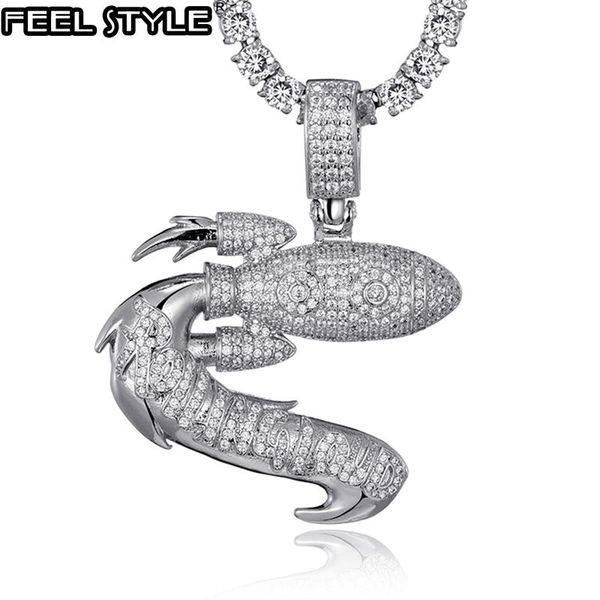 hip hop bling cz rolling loud rocket iced out cubic zircon necklaces & pendants for men jewelry charm tennis chain, Silver
hip hop bling cz rolling loud rocket iced out cubic zircon necklaces & pendants for men jewelry charm tennis chain, Silver