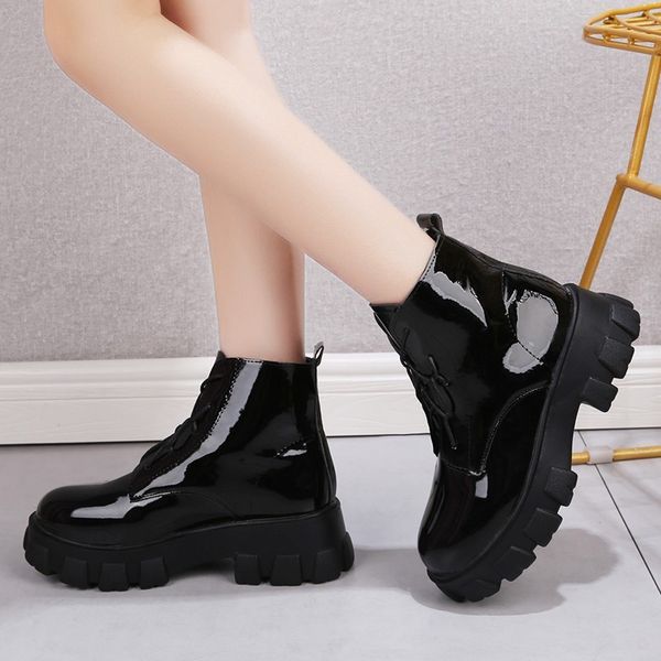 autumn of direct sales stores, thick leather boots, high-end women's high-heeled shoes designer, Black
autumn of direct sales stores, thick leather boots, high-end women's high-heeled shoes designer, Black