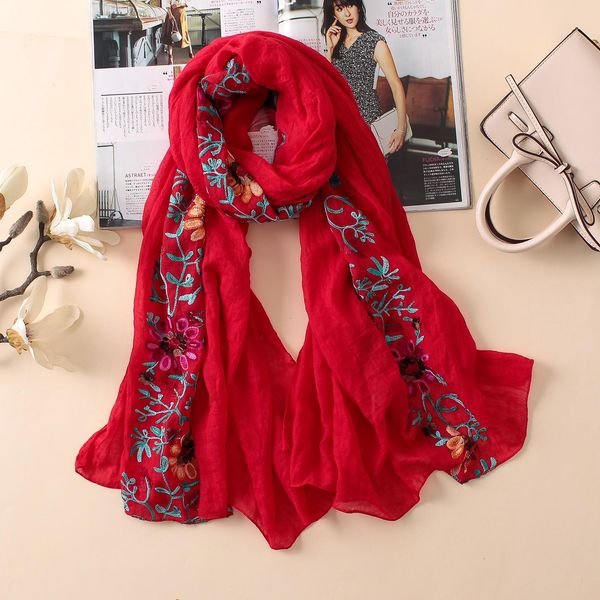 2020 embroidery women scarf vintage summer pashmina cotton shawls and wraps lady floral bandana female hijab winter scarves sqcjqt, Blue;gray
2020 embroidery women scarf vintage summer pashmina cotton shawls and wraps lady floral bandana female hijab winter scarves sqcjqt, Blue;gray