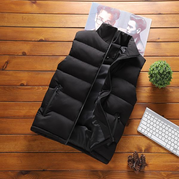autumn and winter waistcoat men's down cotton handsome trend warm light shawl casual vest slim jacket coat, Black;white
autumn and winter waistcoat men's down cotton handsome trend warm light shawl casual vest slim jacket coat, Black;white