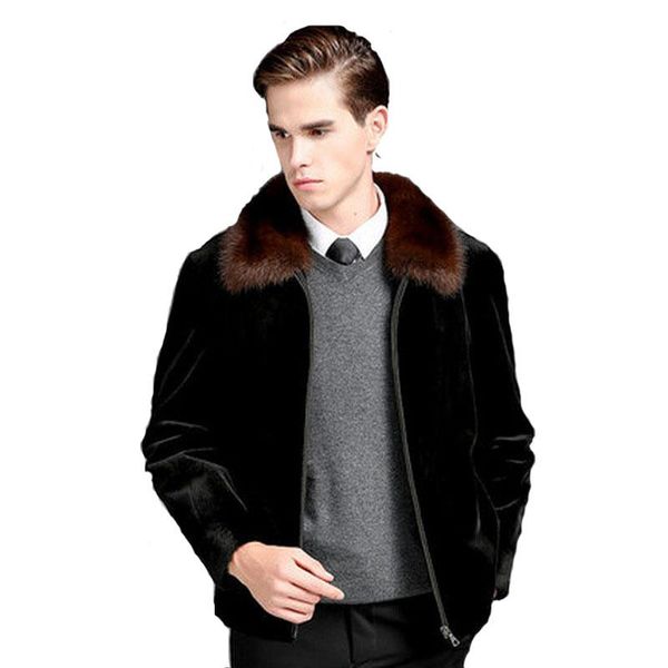 new imitation fur men's clothing men's clothing coat water collar lapels fur grass coat jacket size s-4xl 5xl, Black
new imitation fur men's clothing men's clothing coat water collar lapels fur grass coat jacket size s-4xl 5xl, Black