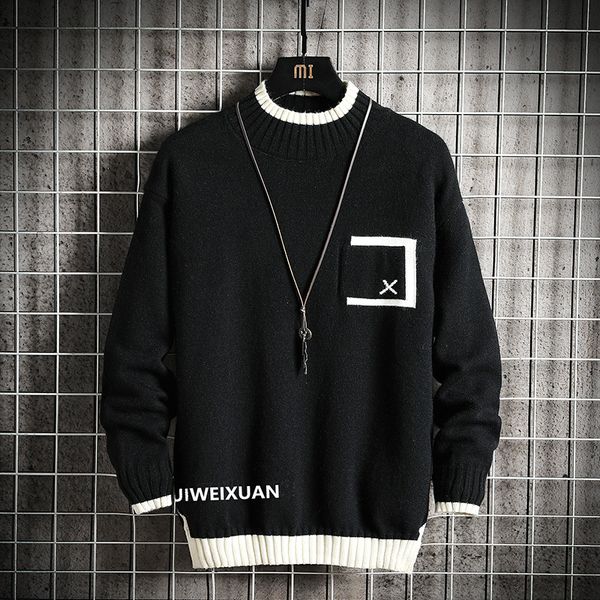 2021 new sweaters men's black grey long sleeves autumn winter pullover knitted o-neck plus oversize 5xl c6f8, White;black
2021 new sweaters men's black grey long sleeves autumn winter pullover knitted o-neck plus oversize 5xl c6f8, White;black
