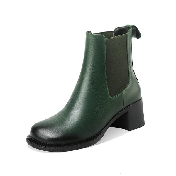 2021 new genuine leather women's boots rouned toe thick high heels ladies ankle elastic band working night club shoes woman jmgz, Black
2021 new genuine leather women's boots rouned toe thick high heels ladies ankle elastic band working night club shoes woman jmgz, Black