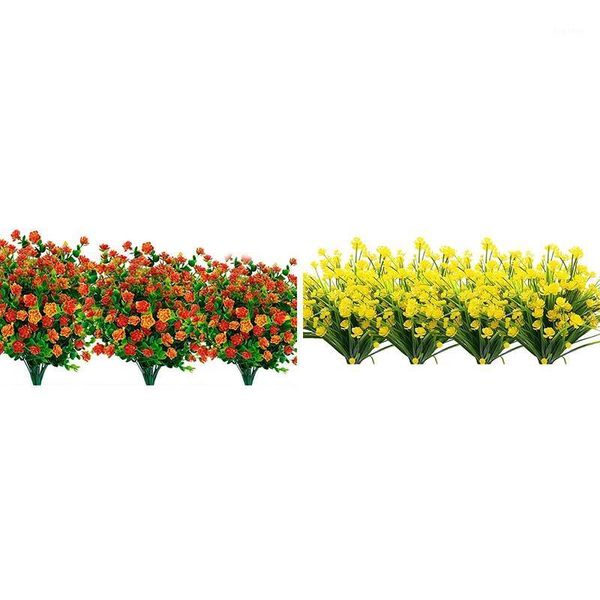 8pcs artificial flowers outdoor uv resistant plants, 8 branches faux plastic greenery shrubs plants indoor outside hanging plant1
8pcs artificial flowers outdoor uv resistant plants, 8 branches faux plastic greenery shrubs plants indoor outside hanging plant1