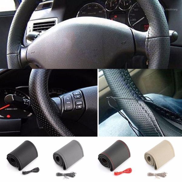 nosii 1pc car trunk auto pu leather steering wheel cover with diy needle thread storage protection cover 4 colours1
nosii 1pc car trunk auto pu leather steering wheel cover with diy needle thread storage protection cover 4 colours1