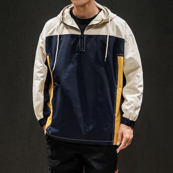 men's jackets autumn casual fashion trend loose patchwork color hooded jacket streetwear clothes hip hop, Black;brown
men's jackets autumn casual fashion trend loose patchwork color hooded jacket streetwear clothes hip hop, Black;brown