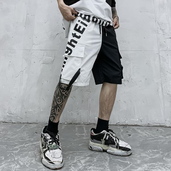 2021 men will see black white slices hip hop ribbons load casual street vintage short pants at knee height shorts 5yy3, White;black
2021 men will see black white slices hip hop ribbons load casual street vintage short pants at knee height shorts 5yy3, White;black