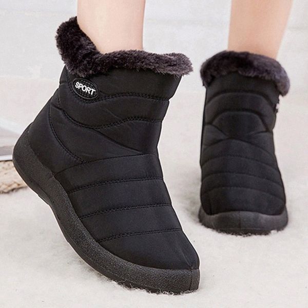 woman snow boots waterproof fashion ankle boots for women flats flatform winter female fur warm booties zip botas mujer #t23l, Black
woman snow boots waterproof fashion ankle boots for women flats flatform winter female fur warm booties zip botas mujer #t23l, Black