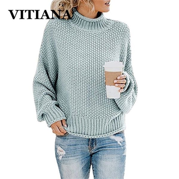 vitiana knitted sweaters in autumn and winter of 2019 women casual knit sweater female long sleeve pullover loose y200910, White;black
vitiana knitted sweaters in autumn and winter of 2019 women casual knit sweater female long sleeve pullover loose y200910, White;black
