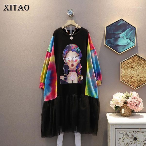 xitao patchwork print pattern dress women 2020 autumn casual fashion new style temperament o neck full sleeve loose dress zp32161, Black;gray
xitao patchwork print pattern dress women 2020 autumn casual fashion new style temperament o neck full sleeve loose dress zp32161, Black;gray